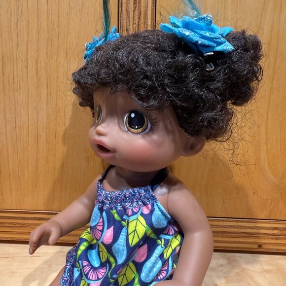 Baby Alive Sweet Spoonfuls Dark Skin Girl Doll by Hasbro 12” - Picture 10 of 10